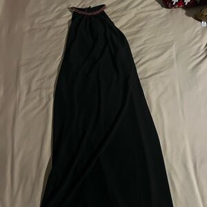 Moda International Black Dress with Red Accents